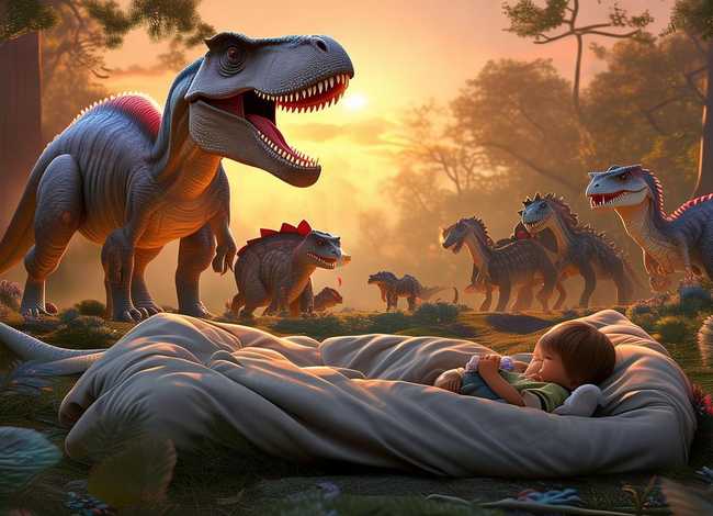 霸王龙历险记儿童睡前故事、儿童睡前恐龙故事大全