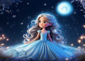 小公主的幼儿故事；睡前故事月亮公主