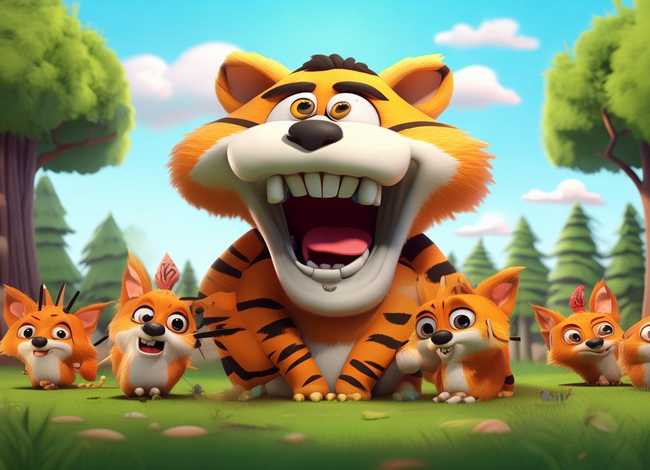 老虎拔牙的故事视频幼儿园，老虎与狐狸的故事,寓言故事老虎拔牙,狐狸把老虎的牙都拔了