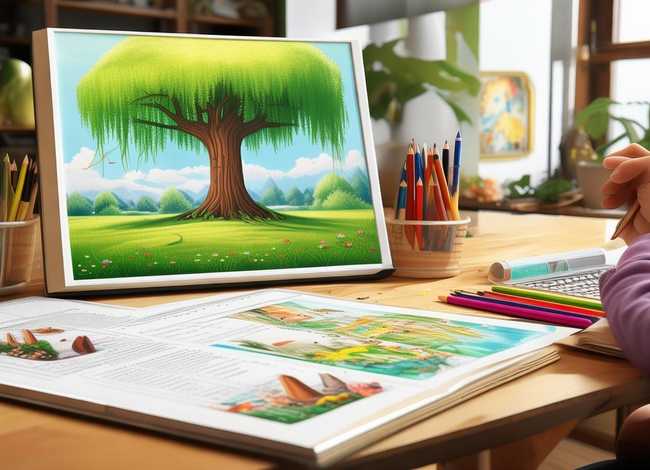 关于柳树的绘本故事 我是这样做绘本的,绘本脚本和插画成稿对照版