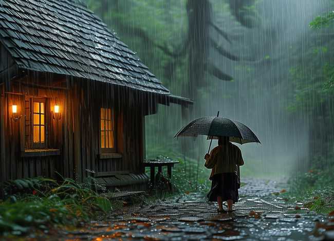 故事 下雨天；下雨天留客天天留我不留的故事是什么