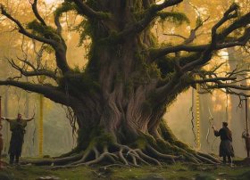 老树故事、三兄弟测量老树的故事是什么