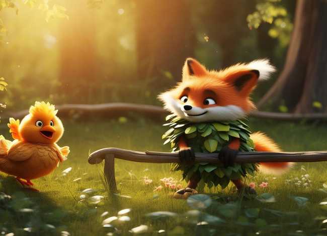 狐狸偷鸡故事完整版；睡前的童话故事