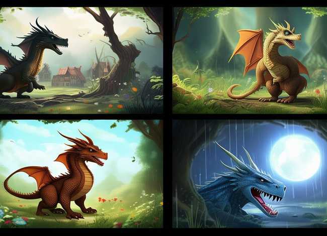 简单预言故事 关于龙的寓言故事,要4个,简单的