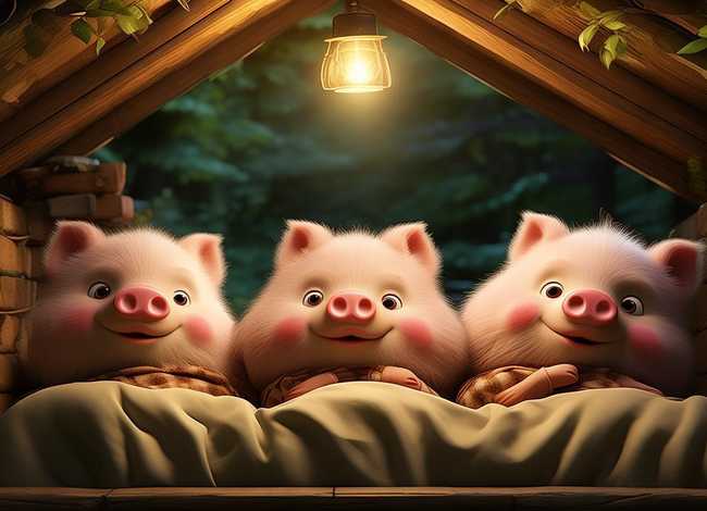 小猪的幼儿故事;三只小猪睡前故事 小猪的幼儿故事;三只小猪睡前故事