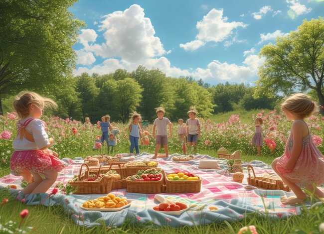 关于野餐的幼儿故事 野蔷薇村的故事-春天的野餐内容简介