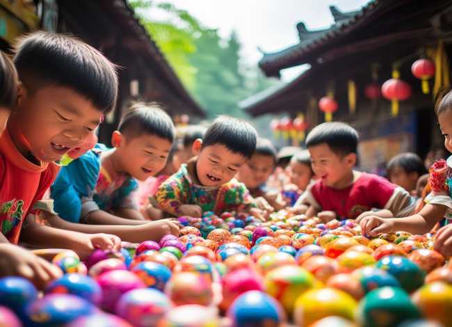 彩蛋儿童，端午画彩蛋的画法