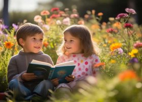 小学英文讲故事 五年级两个人讲的关于花英语小故事四分钟左右