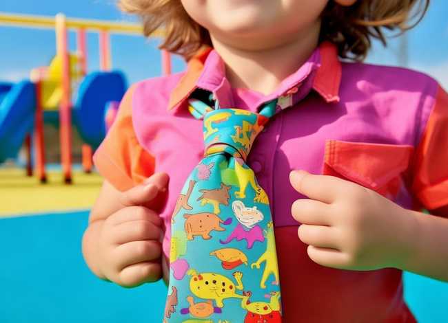 领带儿童版、儿童领带怎么系