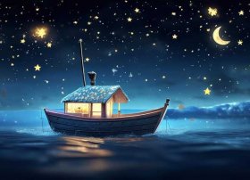 米米故事 一篇适合3岁小朋友的睡前小故事—《星星小船的奇妙夜》