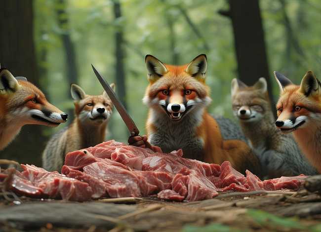 狐狸分肉的故事感想 - “狐狸分肉“