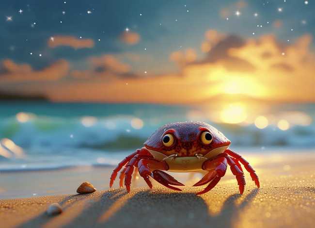 儿童注音故事,孤独的小螃蟹拼音版 儿童注音故事,孤独的小螃蟹拼音版