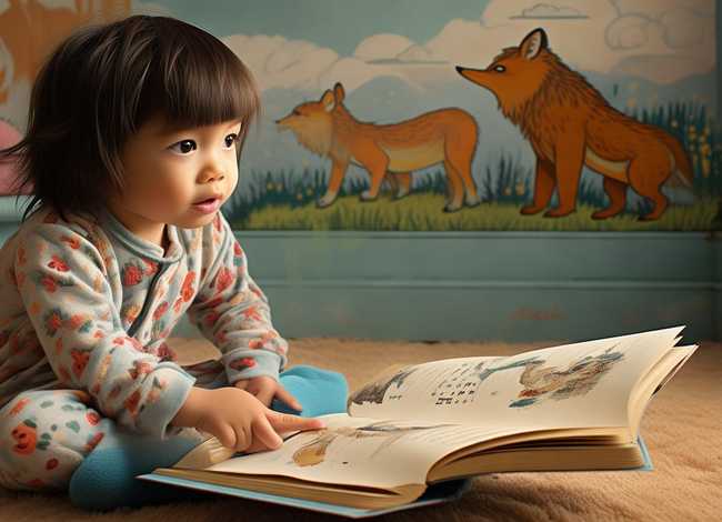 狼来了的儿童故事绘本 萌娃读绘本《夫子说》“狼来了”的故事,读出《论语》诚信的道理