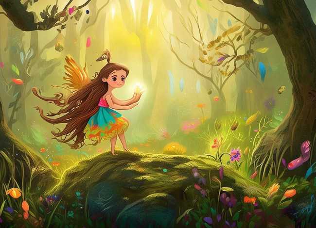 儿童图画绘本图片；绘本欣赏《小仙女艾丽斯》