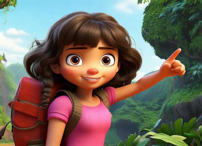 爱探险的朵拉的故事在线试听了，爱探险的朵拉动画片英文版