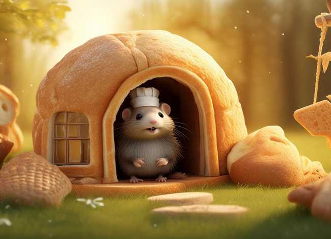 儿童故事小鼹鼠面包房子（住在面包里的小鼹鼠睡前故事）