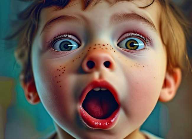 儿童惊讶表情图片、你知道怎么解读“惊讶”的微表情吗