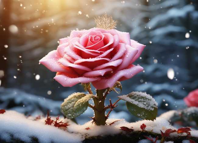 儿童故事白雪和玫瑰 - 骄傲的玫瑰花童话故事 儿童故事白雪和玫瑰 - 骄傲的玫瑰花童话故事