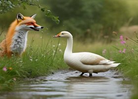 白鹅的故事全文、狐狸救白鹅童话故事