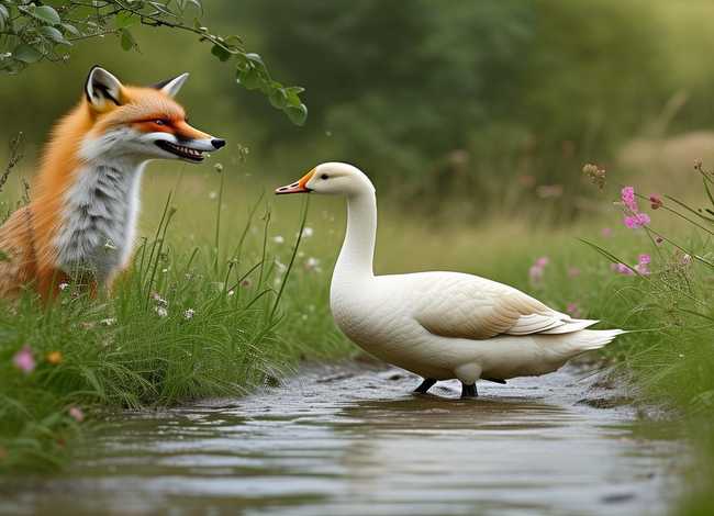 白鹅的故事全文、狐狸救白鹅童话故事