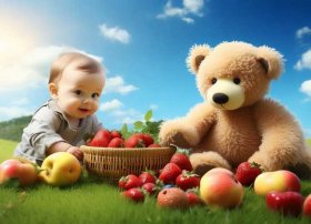 小熊爱吃水果绘本 与孩子一起度过的美好时光春天
