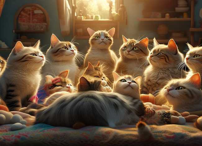 猫猫故事 睡前故事；绘本故事猫猫们的悄悄话,告诉我们什么道理