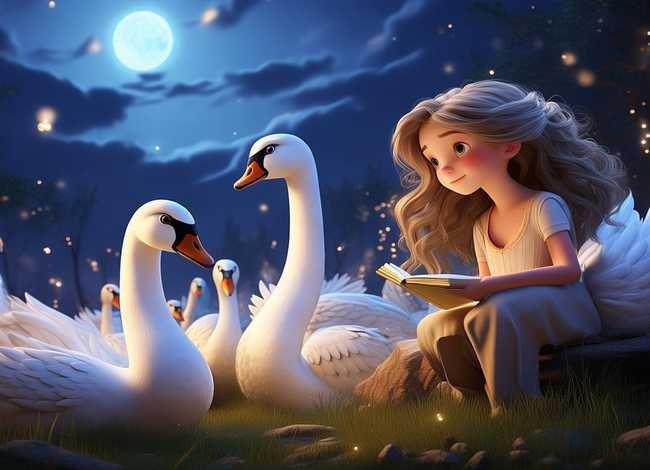 睡前故事野天鹅下集（大雁的故事编童话故事）