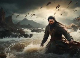 大禹治水的神秘故事；大禹治水神话故事30字