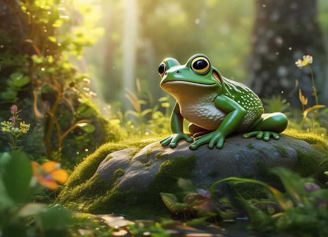 聪明的青蛙儿童故事（(214)童话故事——聪明的青蛙）