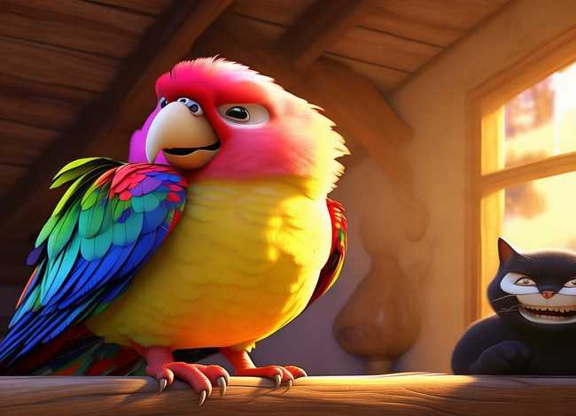 儿童故事鹦鹉与猫，伊索寓言 《猫和鹦鹉》的寓意