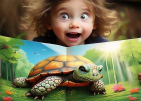 惊讶图画；儿童阅读指导《犟龟》-读懂结构,掌握正确的读图方法