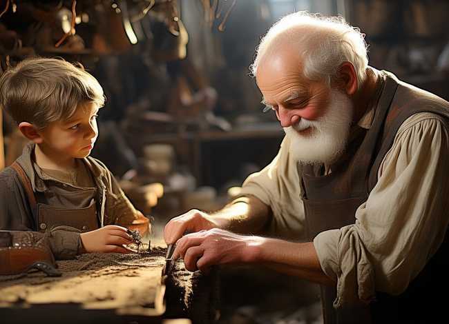 老鞋匠与年轻人的故事（格林童话里面有什么故事）