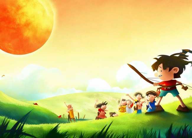 后羿射日儿童故事绘本（适合3-4岁孩子朗读的故事书）