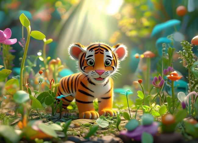 儿童故事种子发芽；老虎的儿童故事