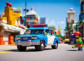 警车警察抓小偷儿童故事 - 古迪城市警察系列9320警察总局积木推荐