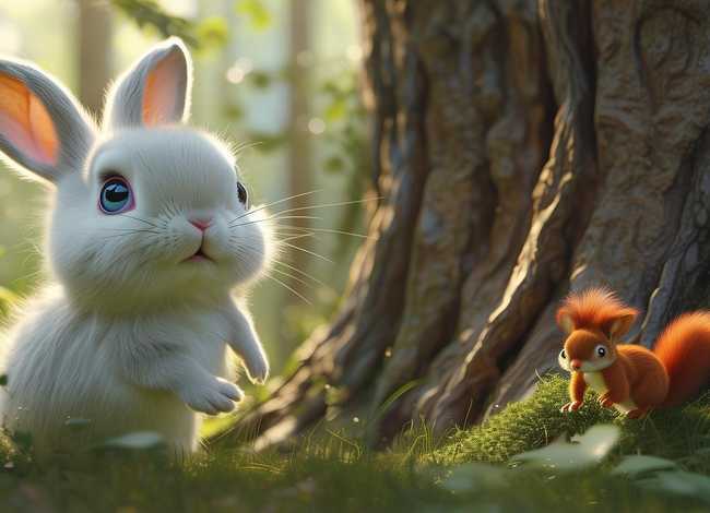 小故事儿童三个角色，小兔子乖乖的故事