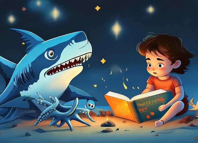 给小朋友讲大鲨鱼的故事、自私的章鱼睡前故事