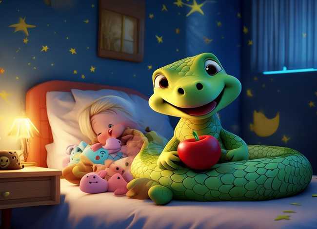 儿童睡前免费听故事小蛇吃苹果（儿童睡前关于蛇的故事）