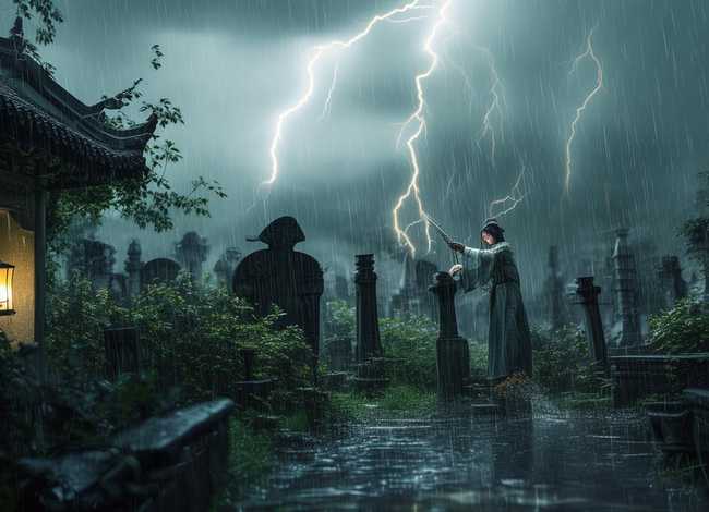 打雷小故事 - 传说清明打雷闪电下雨是谁扫墓