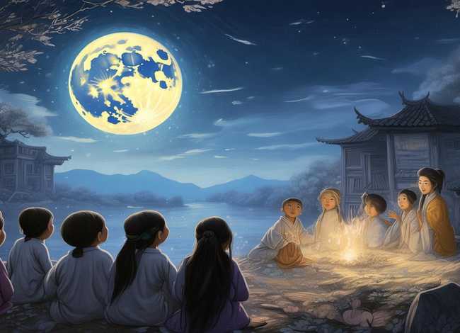 中秋儿童故事 - 中秋节的睡前故事——月亮婆婆的传说
