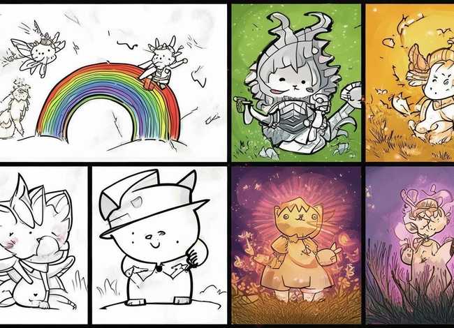 幼儿故事简笔画图片；四个小故事简笔画