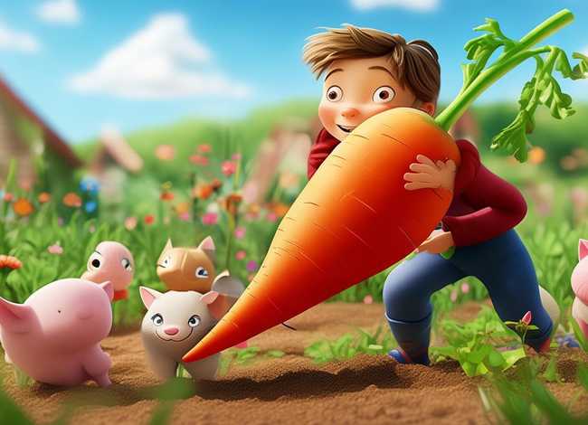 学前儿童故事朗读、经典儿童故事,拔萝卜的故事文字朗读视频 学前儿童故事朗读、经典儿童故事,拔萝卜的故事文字朗读视频