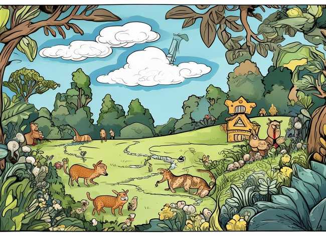 故事插画图片手绘、寓言故事插画手绘-寓言故事的手抄报怎么画