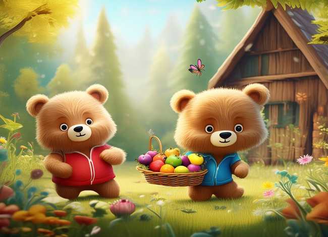 小熊的水果绘本故事,幼儿园故事两只笨狗熊的绘本故事 小熊的水果绘本故事,幼儿园故事两只笨狗熊的绘本故事