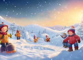 滑雪的绘本故事，下雪天小朋友可以干什么