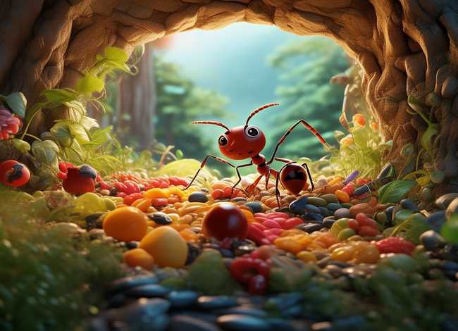 儿童英语故事图文 儿童故事-小蚂蚁的仓库 儿童英语故事图文 儿童故事-小蚂蚁的仓库