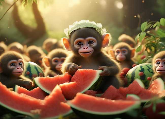 儿童故事小猴子吃西瓜（小猴吃西瓜_2000字）