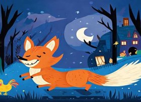 儿童故事狐狸偷鸡、睡前讲的童话故事