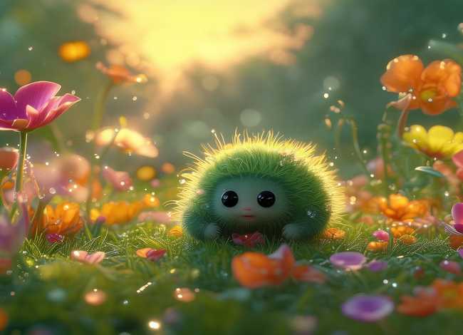 幼儿抒情故事，《小青虫的梦》大班教案