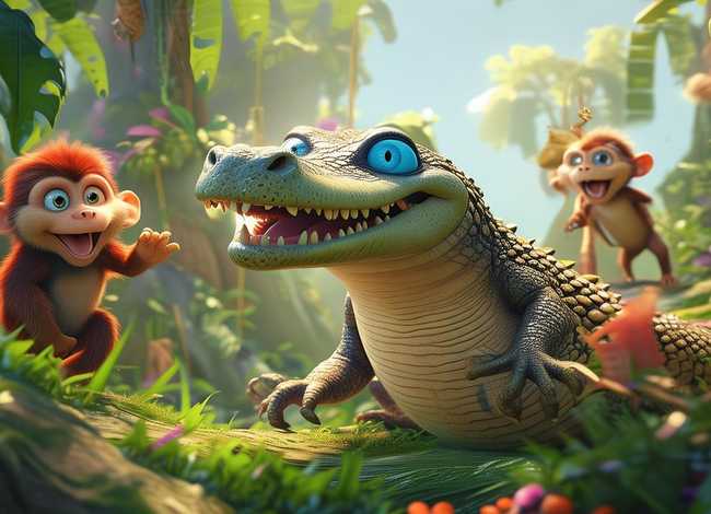 交朋友儿童故事（小鳄鱼交朋友的故事）